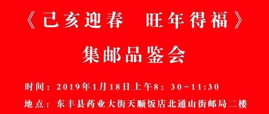 2019年“己亥迎春 旺年得福”集邮品鉴会