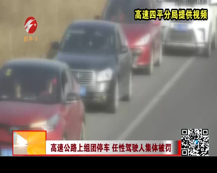 高速公路上组团停车 任性驾驶人集体被罚