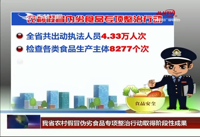 我省农村假冒伪劣食品专项整治行动取得阶段性成果