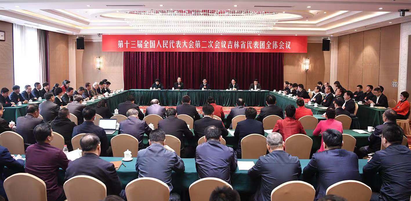 我省代表团召开全体会议  推选巴音朝鲁为团长  景俊海陶治国金振吉车秀兰为副团长