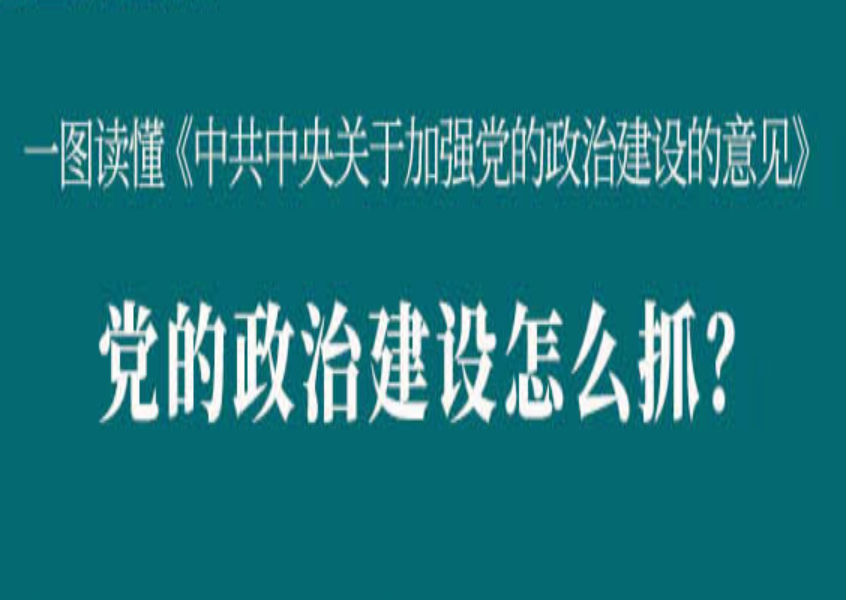 一图读懂|党的政治建设怎么抓？