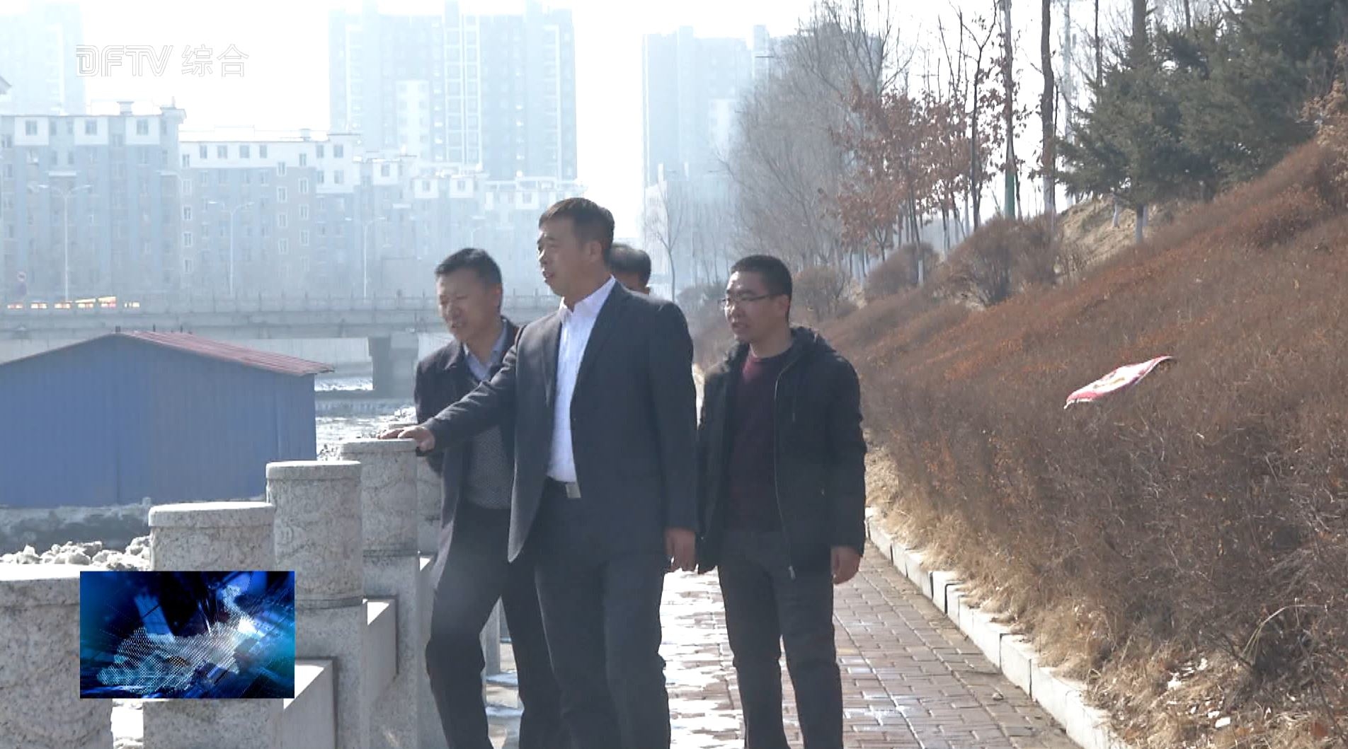 副县长杨鸿宝检查绕盈河清淤工程进展情况