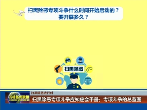 【扫黑除恶进行时】扫黑除恶专项斗争应知应会手册：专项斗争的总蓝图