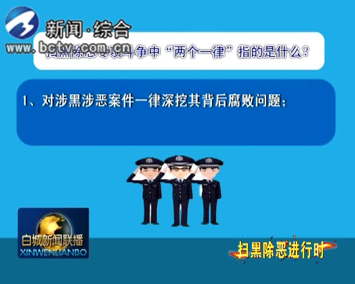 《扫黑除恶进行时》 扫黑除恶专项斗争应知应会手册4       扫黑除恶专项斗争中“一案三查”指的是什么