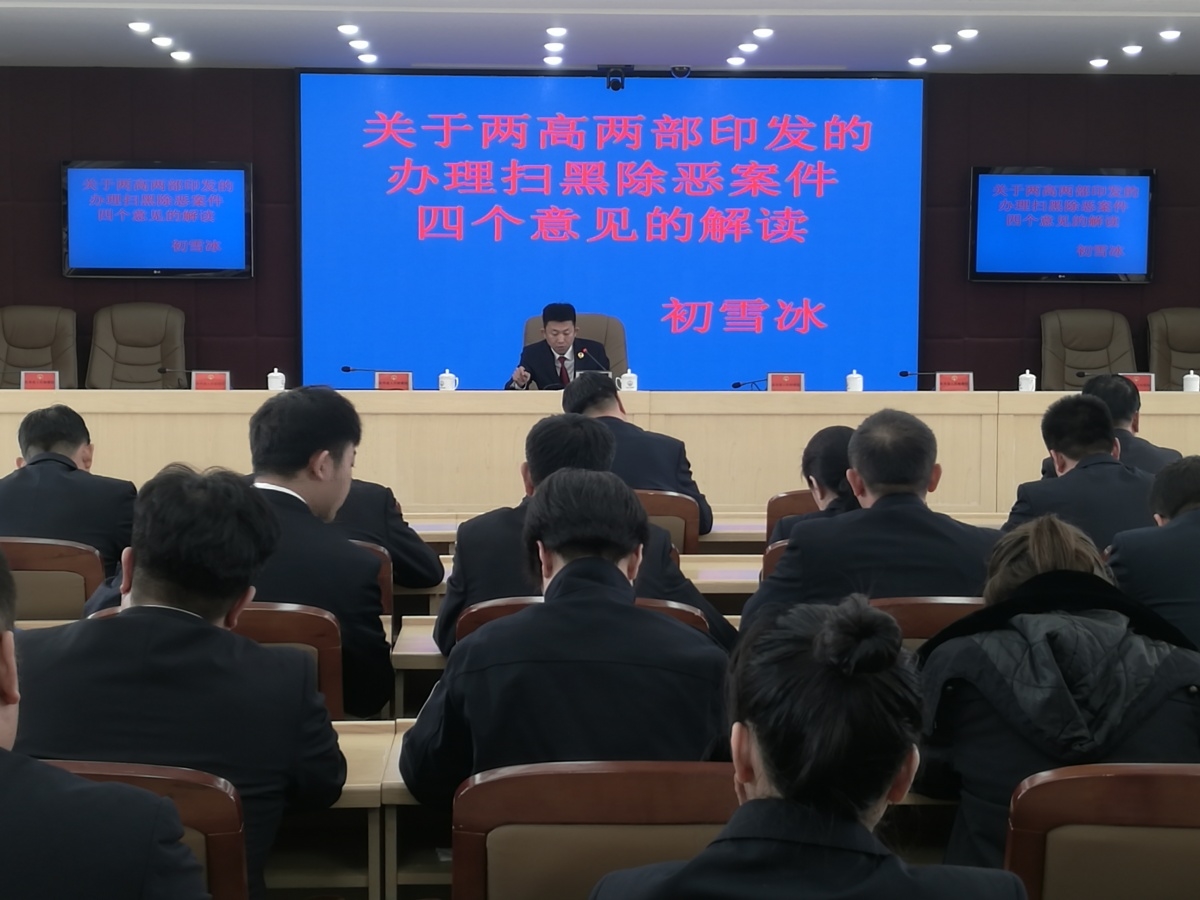 东丰县人民检察院开展扫黑除恶专题培训