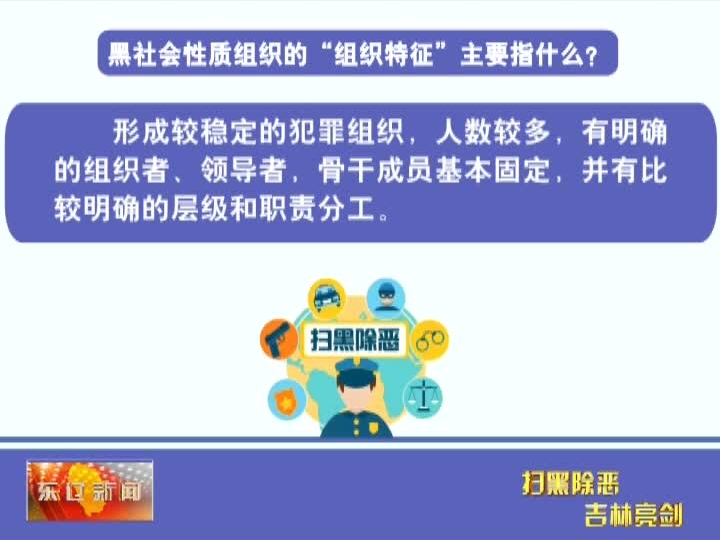 扫黑除恶专项斗争应知应会手册：黑社会性质组织的“组织特征”“经济特征”“行为特征”主要指什么