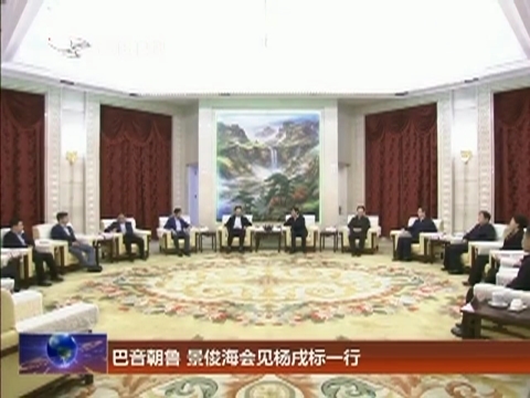 巴音朝鲁 景俊海会见杨戌标一行