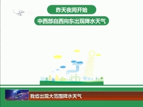 我省出现大范围降水天气