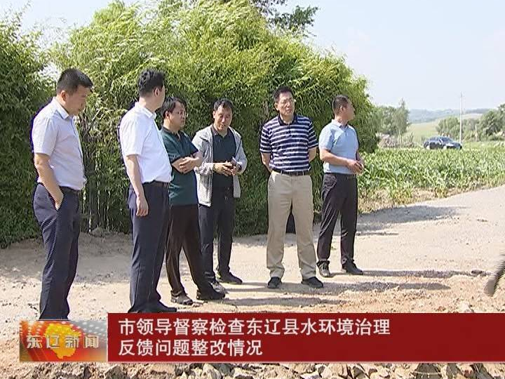 市领导督察检查东辽县水环境治理反馈问题整改情况