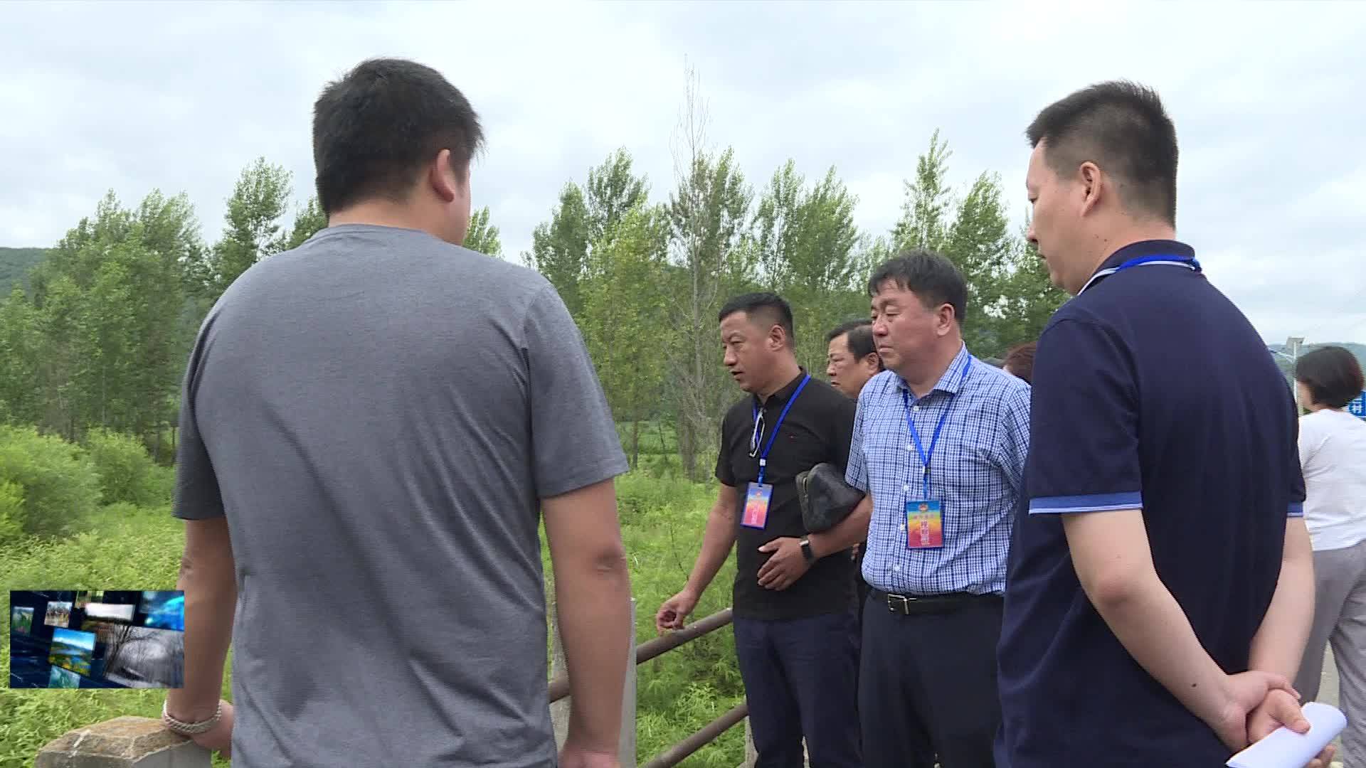 07月11日 县政协视察城区河道治理工作