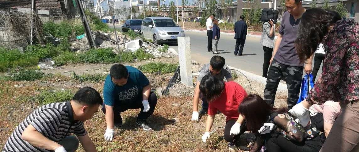 6月12日 主题党日+环境整治+文明宣讲 助力美丽乡村建设