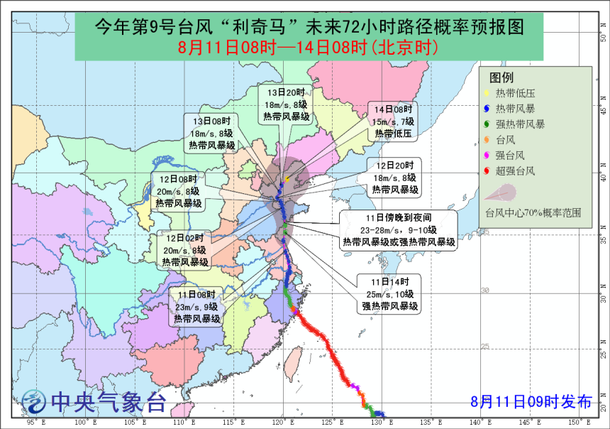 台风“利奇马”发展情况及对我市影响分析