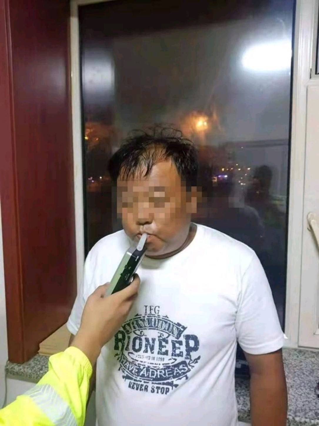 延吉交警查获一名酒驾人员