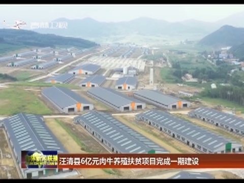 汪清县6亿元肉牛养殖扶贫项目完成一期建设