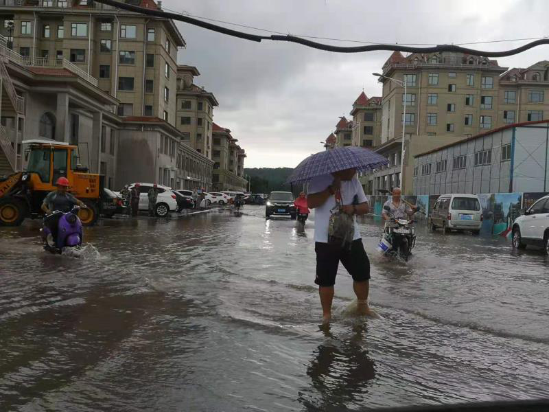 东丰县遭受暴雨侵袭