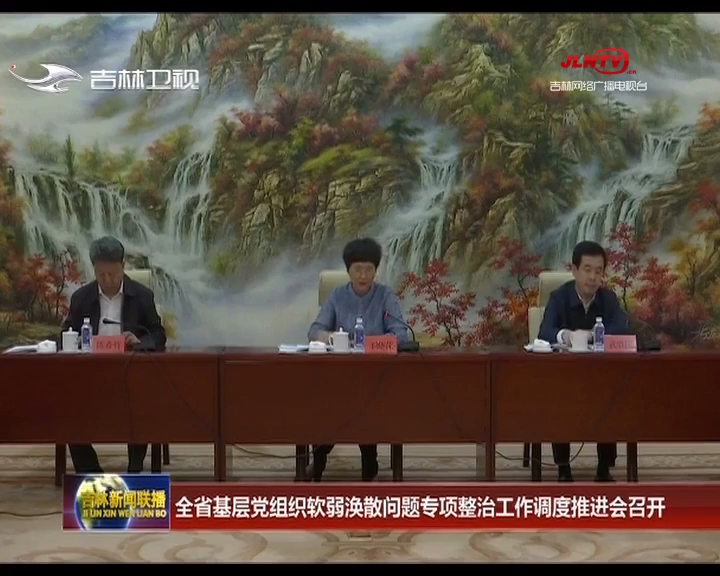 吉林省基层党组织软弱涣散问题专项整治工作调度推进会召开
