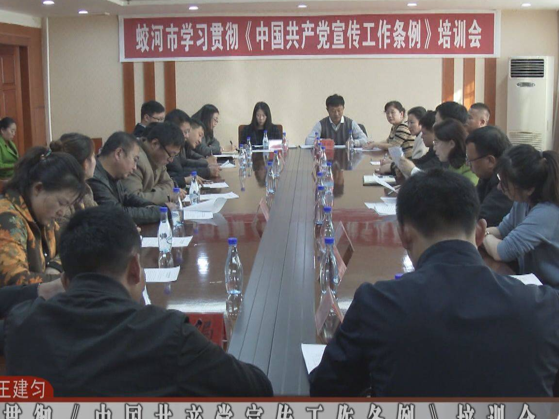 学习贯彻《中国共产党宣传工作条例》培训会