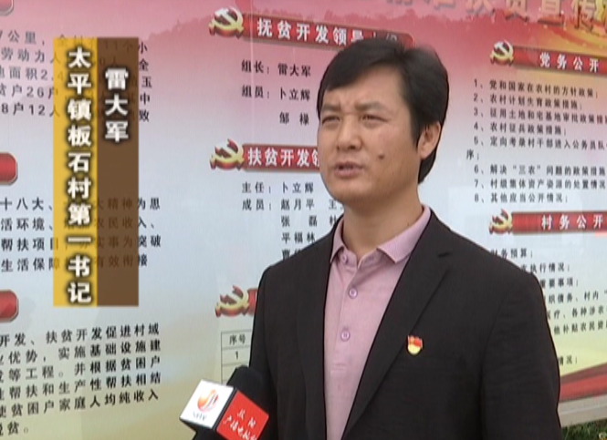 太平镇板石村第一书记雷大军
