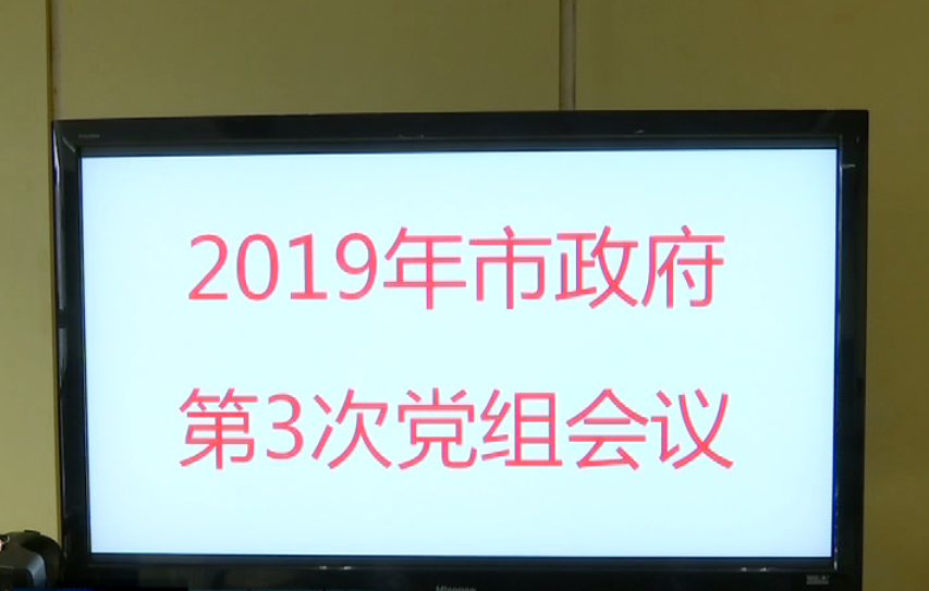 2019年集安市政府第3次党组会议