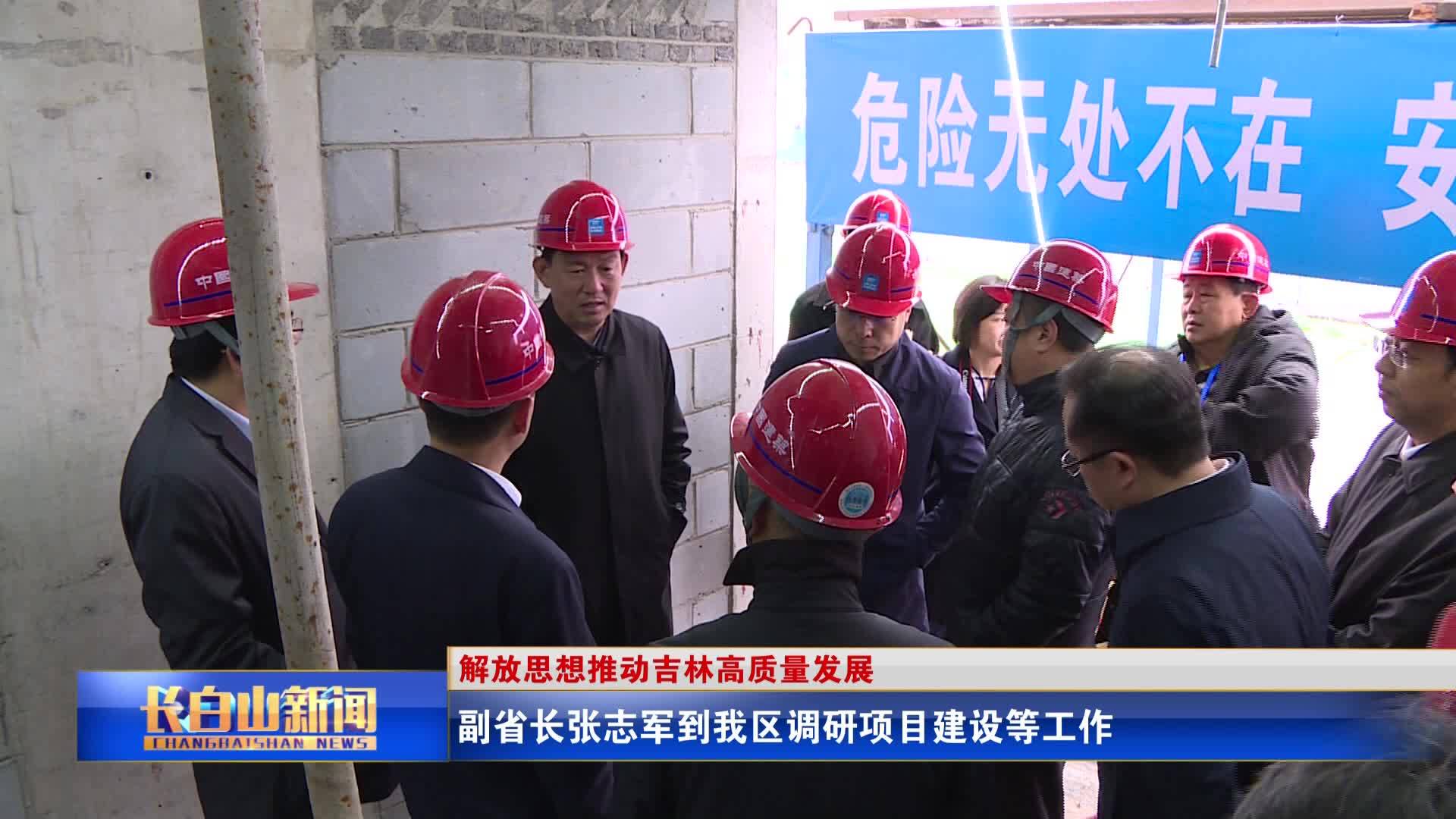 副省长张志军到我区调研项目建设等工作
