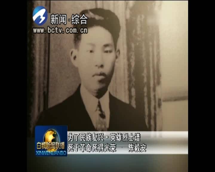 【为了民族复兴·英雄烈士谱】死于革命死得光荣——陈毅安