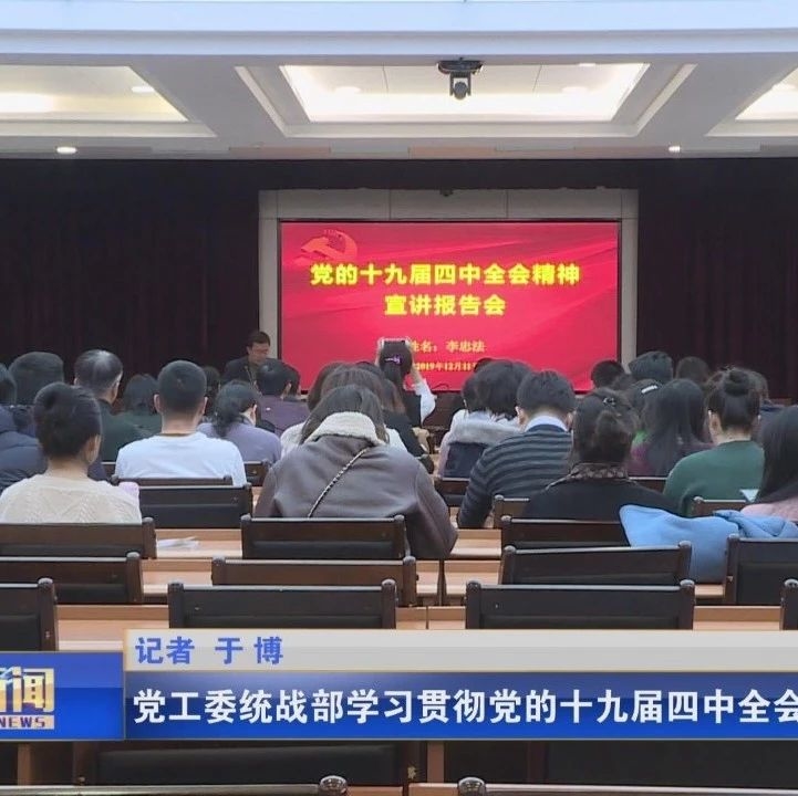 党工委统战部学习贯彻党的十九届四中全会精神