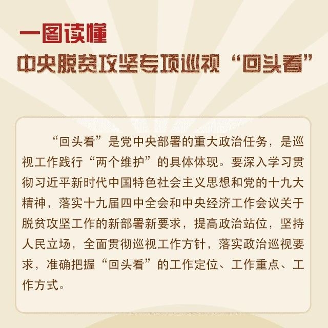一图读懂 | 中央脱贫攻坚专项巡视“回头看”