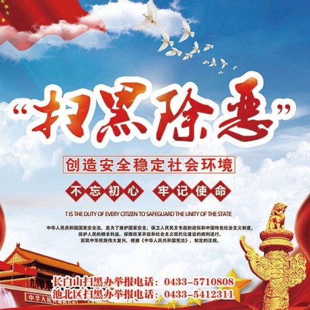 关于在全区开展扫黑除恶专项斗争的通告