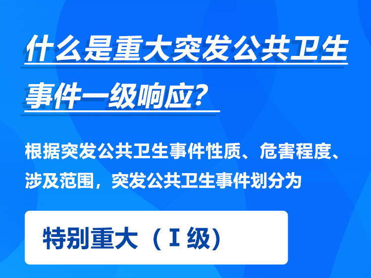 什么是重大突发公共卫生事件一级响应？何为密切接触者？……