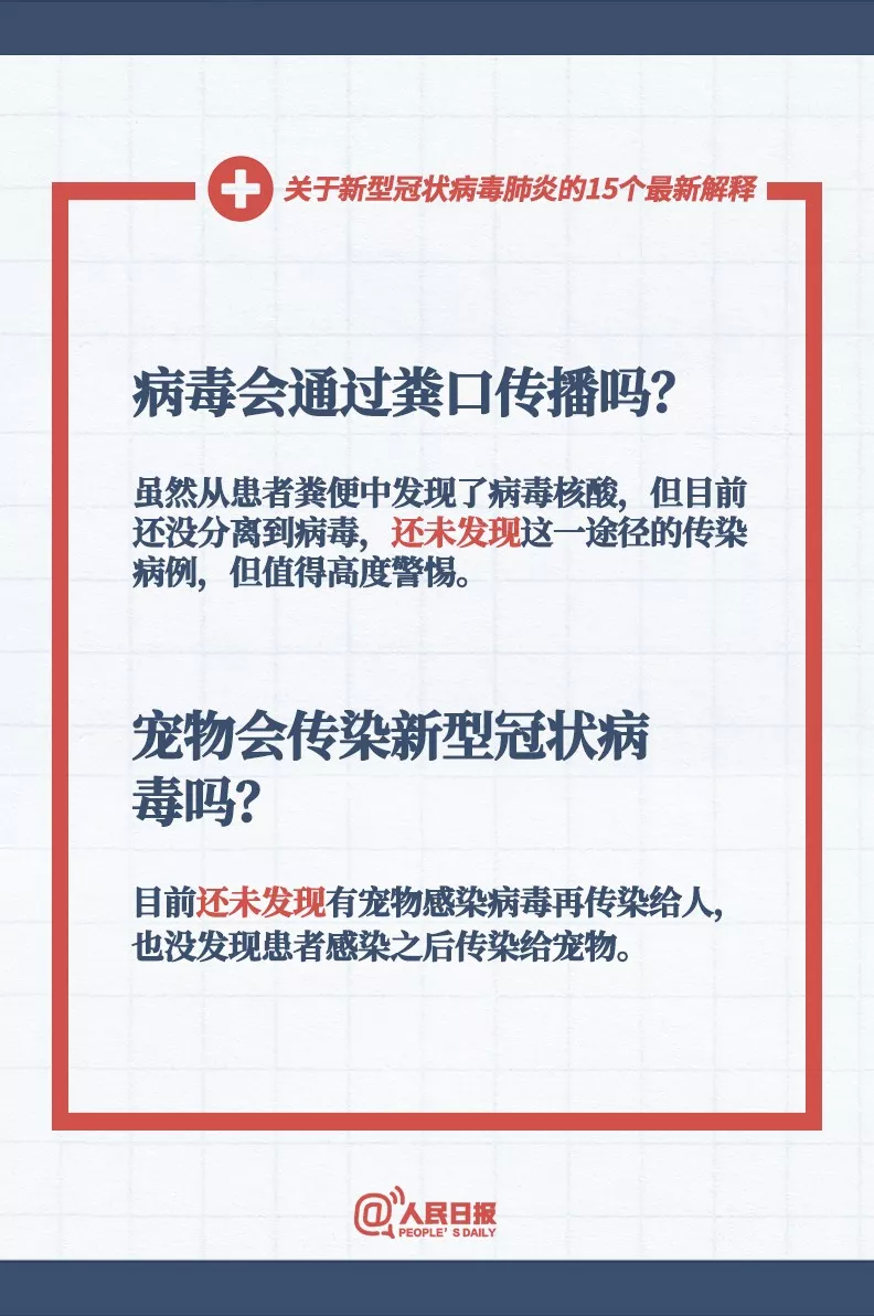 【打赢疫情防控阻击战】转扩！关于新型冠状病毒肺炎的15个最新解释