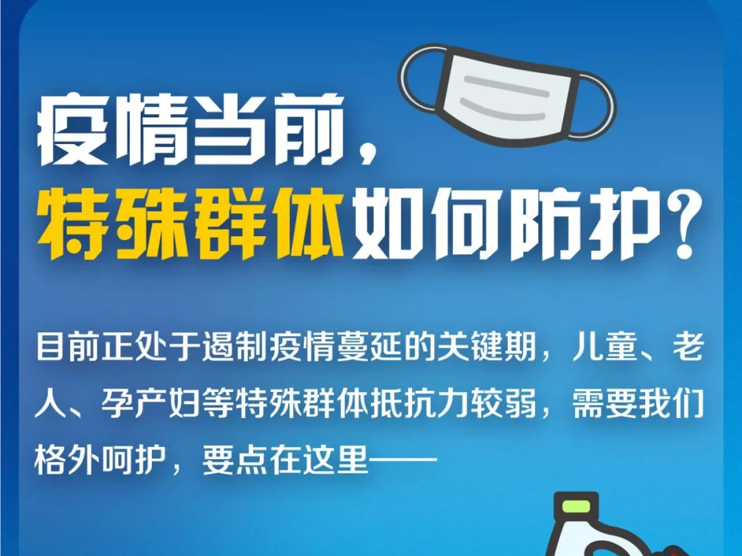 【科普】疫情当前，老人、儿童、孕产妇等特殊群体如何防护？