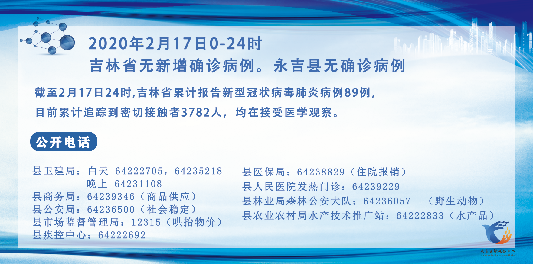 永吉县新冠肺炎疫情指挥部关于2月17日的通报