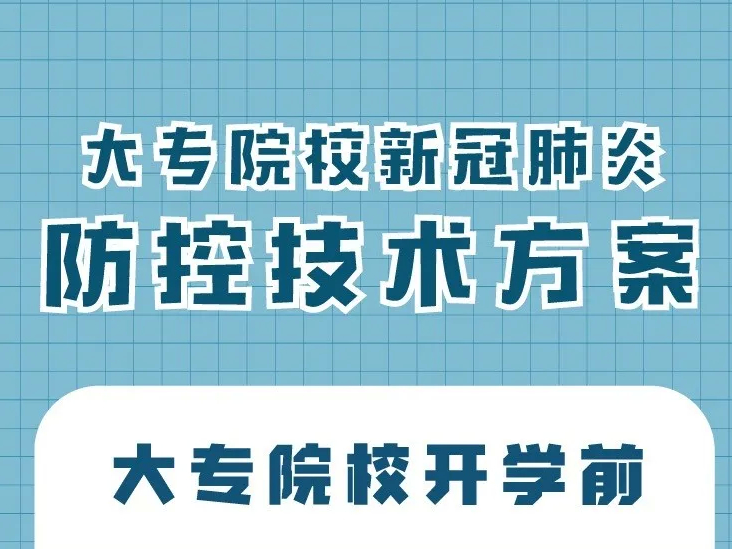 【打赢疫情防控阻击战】看过来！大专院校新冠肺炎防控技术方案这么说