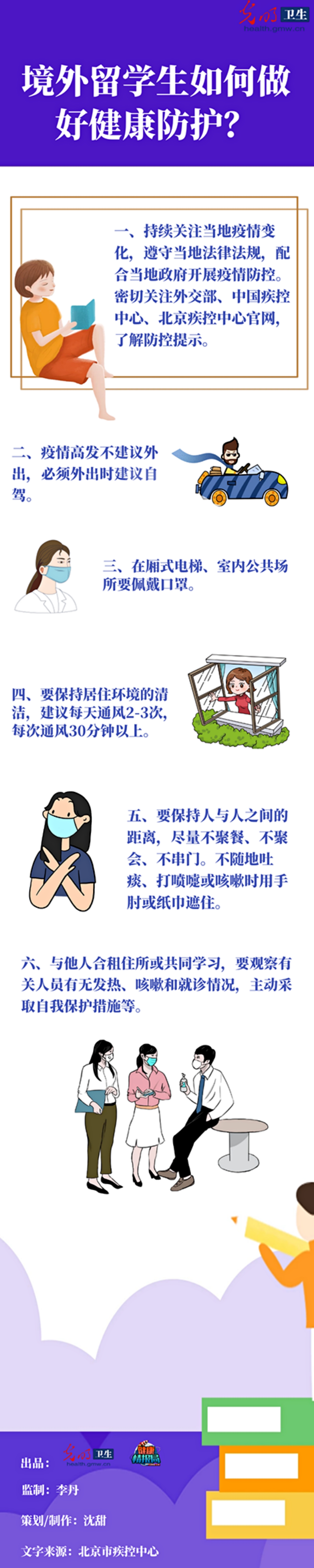 【一图读懂】境外留学生如何做好健康防护