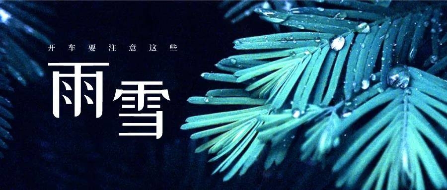 提示 | 冷空气也“豪横”！雨雪天，这样开车才安全！