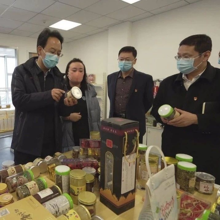 陈鸿罡调研我区电子商务创业孵化园及生态产品产业