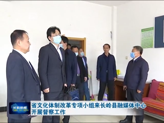 省文化体制改革专项小组来长岭县融媒体中心开展督察工作