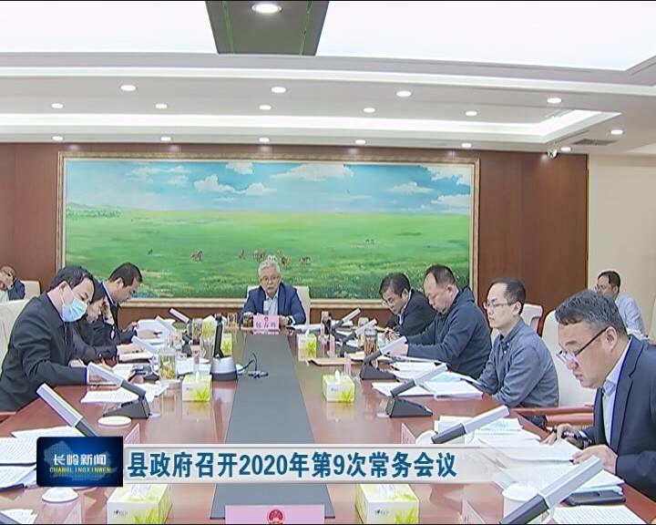 县政府召开2020年第9次常务会议