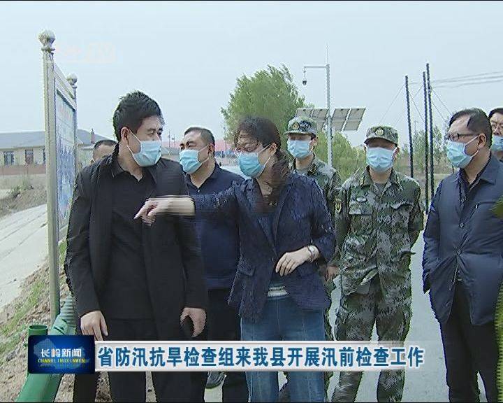 省防汛抗旱检查组来我县开展汛前检查工作