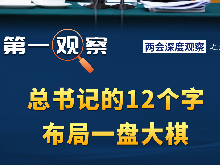 第一观察 | 总书记的12个字 布局一盘大棋