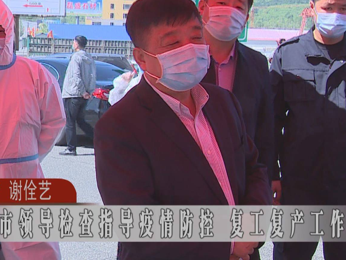 蛟河市领导检查指导疫情防控 复工复产工作