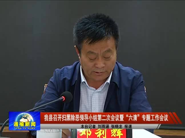 【扫黑除恶 吉林亮剑】我县召开扫黑除恶领导小组第二次会议暨“六清”专题工作会议