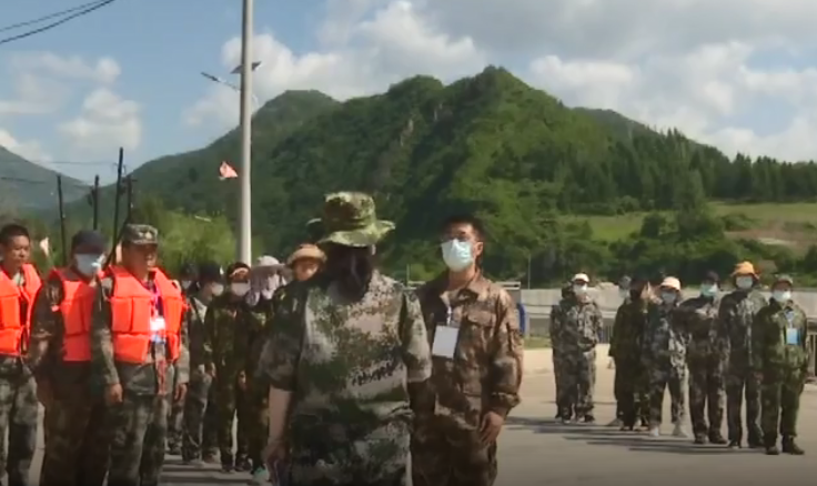 集安通胜街道开展山洪灾害防御演练