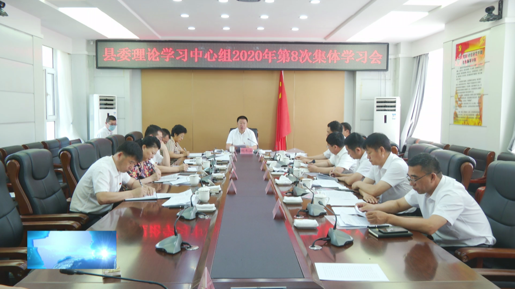 镇赉县委理论学习中心组召开2020年第8次集体学习会