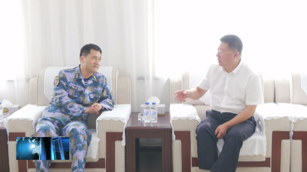 镇赉县领导走访慰问部队武警官兵