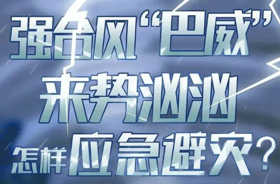 科普丨强台风“巴威”来势汹汹，怎样应急避灾？