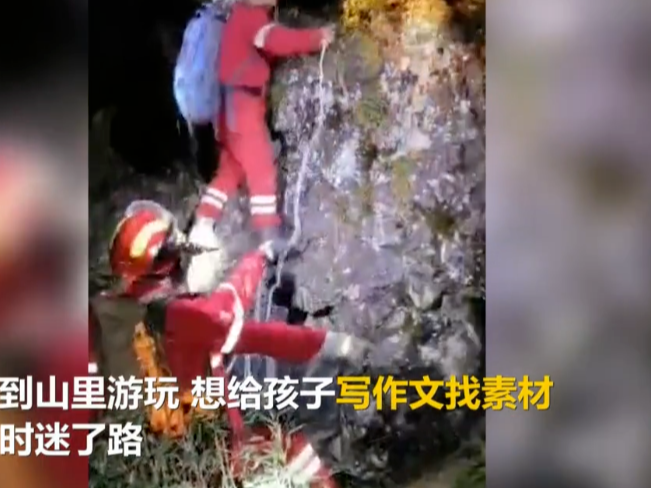 父母带娃进山找作文灵感被困一夜，网友：这下真有素材了！