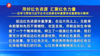 学习贯彻习近平总书记视察吉林重要讲话重要指示精神
用好红色资源  汇聚红色力量