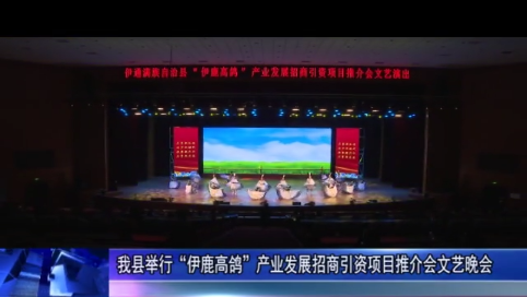 我县举行“伊鹿高鸽”产业发展招商引资项目推介会文艺晚会
