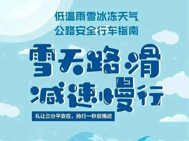 雪天路滑减速慢行